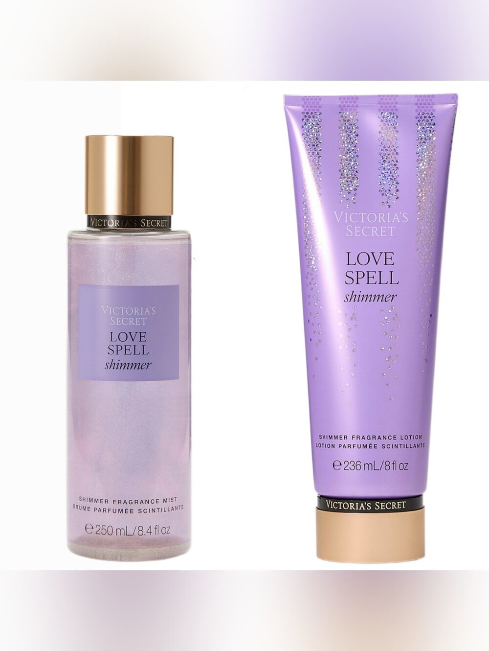 Shimmer Body Lotion & Mist Set in Love Spell by Victoria’s Secret - NEW - Picture 4 of 4
